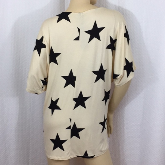 4th of July Agnes & Dora Dolman Black Stars tunic! - Picture 3 of 8